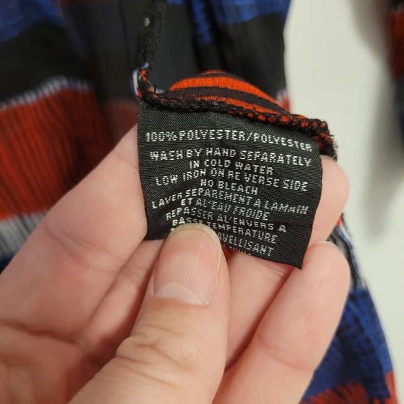 VINTAGE Jac Dale Sheer Striped Blouse - Picture 6 of 6